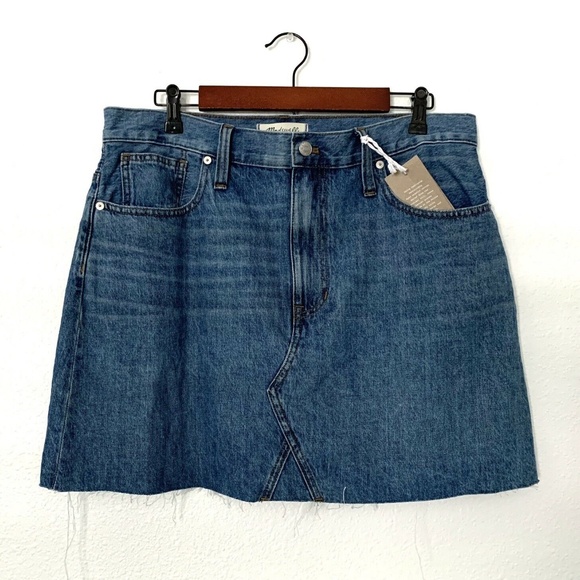 Madewell Rigid Denim A-Line Mini Skirt - Picture 4 of 10